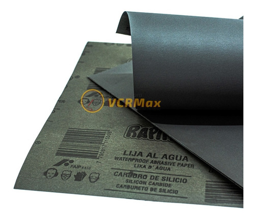 Imagen 4 de 10 de Lija Al Agua Grano 2000 Carburo De Silicio Pack X10