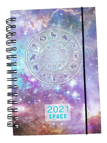Agenda Horóscopo Space 2021 Multicolor 