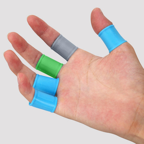 4 Funda De Silicona Para Mangas De Dedos De Golf Amarillo