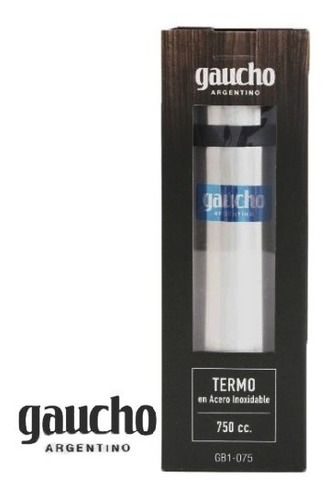 Imagen 3 de 7 de Termo Gaucho Argentino Gb 1-075 De Acero Inoxidable 750ml