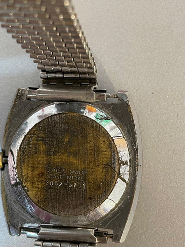 Reloj Mentor Digital Acero Inoxidable Hebilla Simple Azul Acero Acero Beige (Usado)