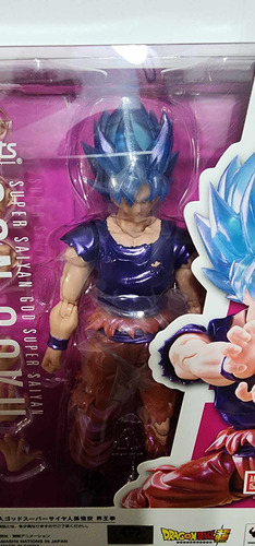 Figura Muñeco Dragon Ball Z Super Heroes Goku Blue Kaio Ken (Reacondicionado)