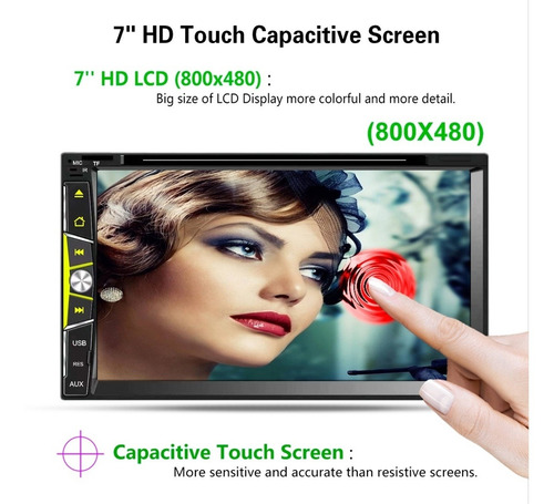 Dvd Vehiculo 6902 Full Hd 7 Doble Din Multimedia Cd