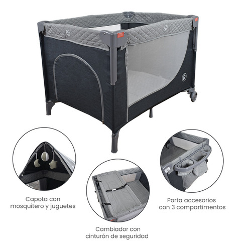 Cuna Corral Colecho Para Bebé Priori Pro-max