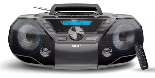 Reproductor De Cd Philips, Con Radio-usb-mp3-aux, Negro-azul