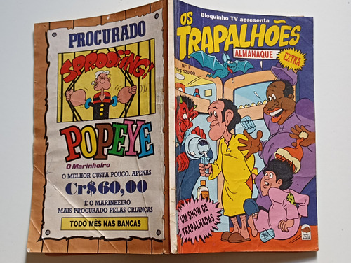 Almanaque Os Trapalhões Extra 01 Bloch (1982) (Usado)