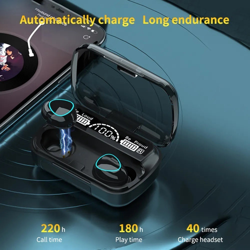 Nnn Audífonos In-ear Inalámbricos Bluetooth M10 Negro Color