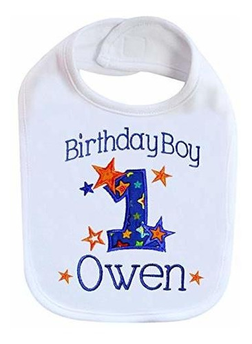 Baberos Para Bebé Embroidered Baby Boy First Birthday Bib My