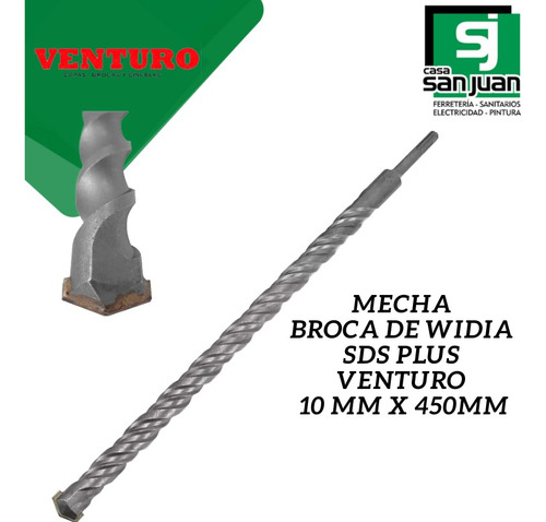 Mecha Broca Sds Plus 10 Mm X 450 Mm Profesional Venturo