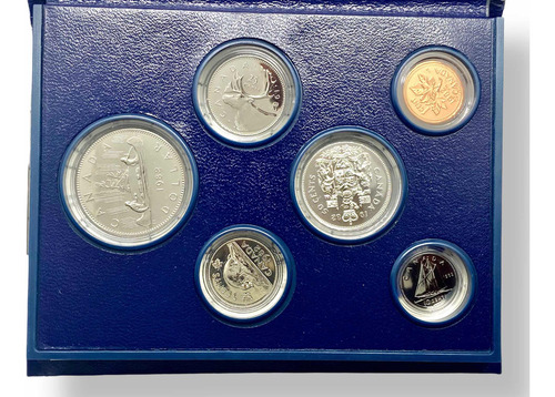 Wow Set 6 Monedas De Canadá Con Estuche Año 1982 (Usado)
