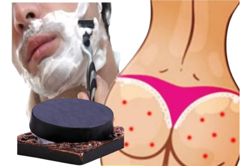 02 Sabonete Argila Pelo Encravado Bolinha Bumbum Barba Axila