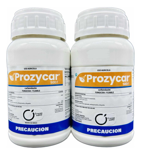 Prozycar Fungicida Carbendazim 2 Piezas De 250 Ml C/ U