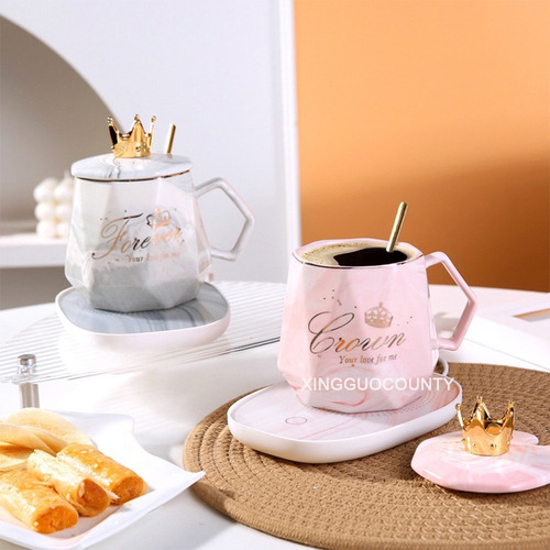 Taza De Café Con Calentador Eléctrico, Cuchara Y Mueble De