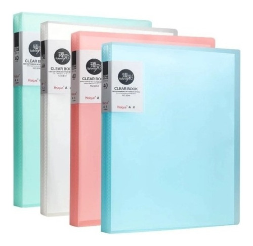 Carpeta A4 Pastel Con Fundas | 80 Folios - Super Oferta!