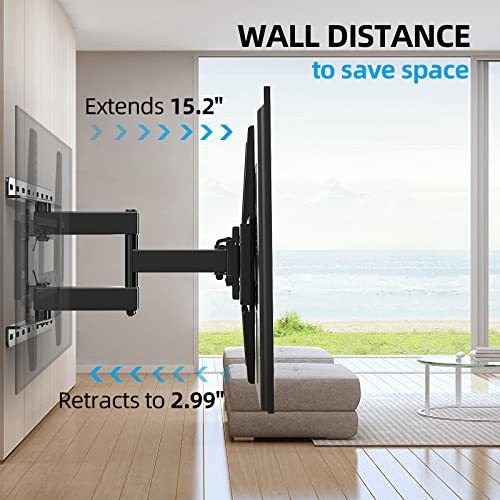Soporte Tv Pared Inclinable Giratorio Para Tv 26-65puLG,