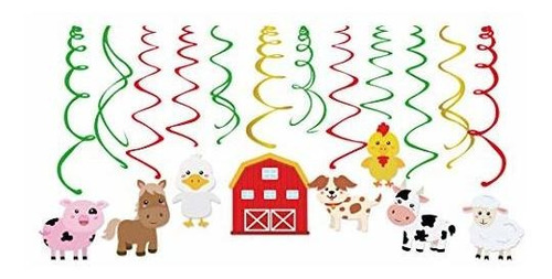 Kristin Paraíso 30ct Animal Farm Colgando Del Remolino Decor
