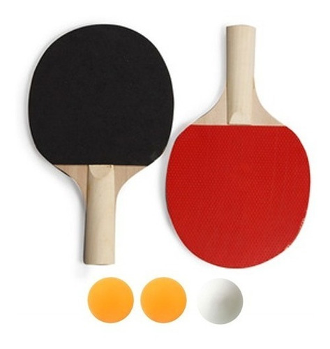 Set Ping Pong Tenis De Mesa 2 Paletas 3 Pelotas Ramos Mejia