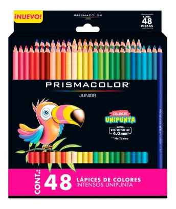 Colores De Madera Prismacolor Junior Unipunta 48 Und