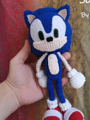 Patrón Amigurumi Crochet De Sonic En Castellano