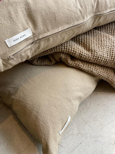 Imagen 5 de 5 de Almohadón 80x60 Liso Deco Living Cama Sillon Rectangular