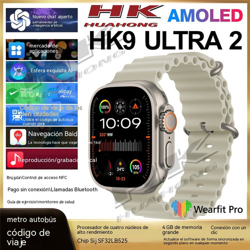 Hk9 Ultra 2 Reloj Inteligente S9 Llamada De Navegación 2 Gb