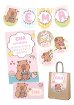 Comprar Kit Imprimible Editable Candy Bar Cumpleaños Capibara