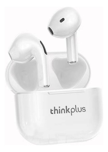 Audífonos In-ear Inalámbricos Lenovo Lp40 Con Bluetooth Color Blanco