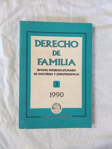 Revista Derecho De Familia 3 Zannoni Cárdenas