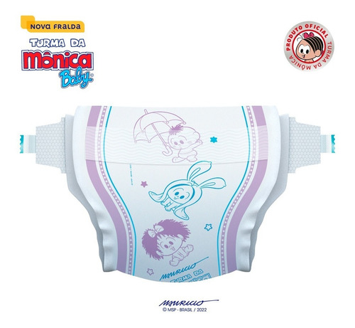 Imagem 5 de 8 de Kit Fralda Turma Da Mônica Jumbo Xg 120un