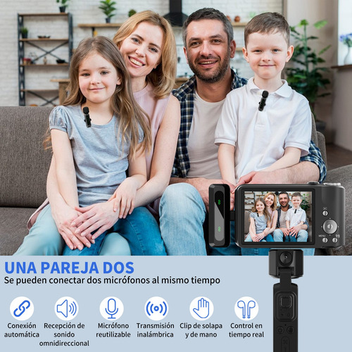 Micrófono Lavalier Inalámbrico Para iPhone iPad Y Android