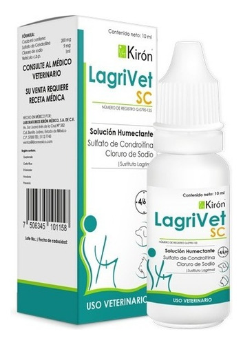 Lagrivet 10ml Solución Humectante Sustituto Lagrimal Kiron