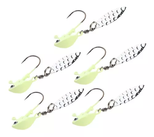 Jig Heads Agua Salada Underspin Swimbait Hooks Luminoso 3.5g