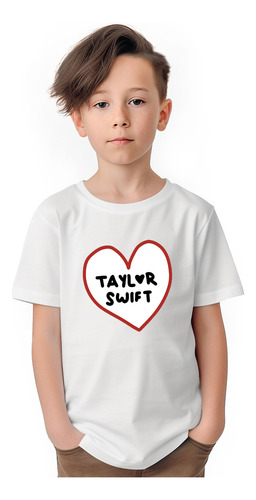 Polera Niños Taylor Swift Heart Musica 100% Algodón Wiwi