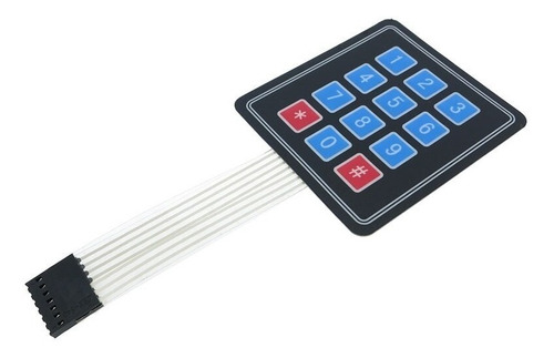 Teclado Matricial Membrana Matrix Keypad 4x3 Arduino Pic