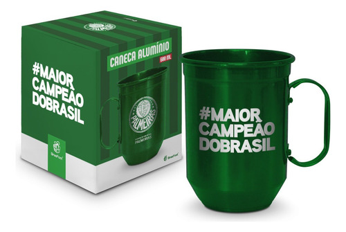Caneca Alumínio Palmeiras Copo Mantém Bebida Gelada Oficial