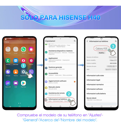 Pantalla Táctil Display Lcd Para Hisense H40 Hlte321e