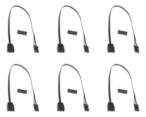 6 Adaptadores Corsair 4 Pinos Rgb Para Argb Padrão De 3