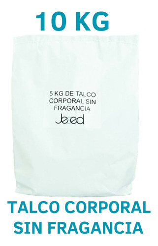 Talco Corporal Sin Fragancia (10 Kg)