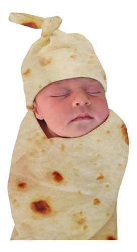 Manta De Tortilla Cobijas Burrito Cobertor Para Bebe Niños