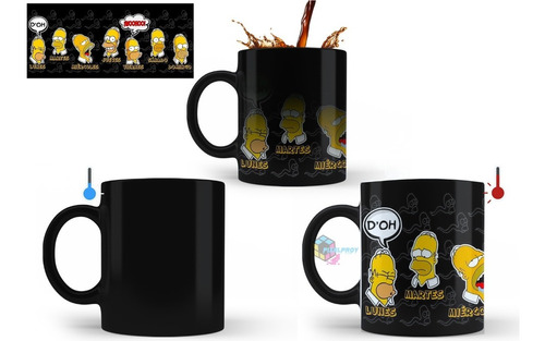 Taza Magica Homero Simpson Semana Coleccion