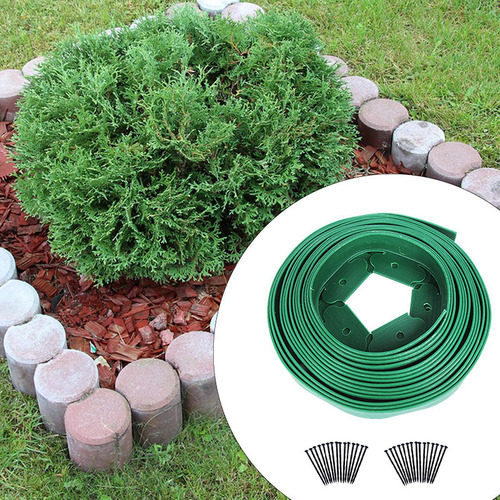 Borde De Jardín Borde De Césped Borde Verde 10cmx5cm