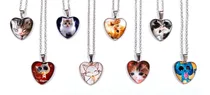 Comprar Collares De Corazón De Gatitos - Colgante De Cristal