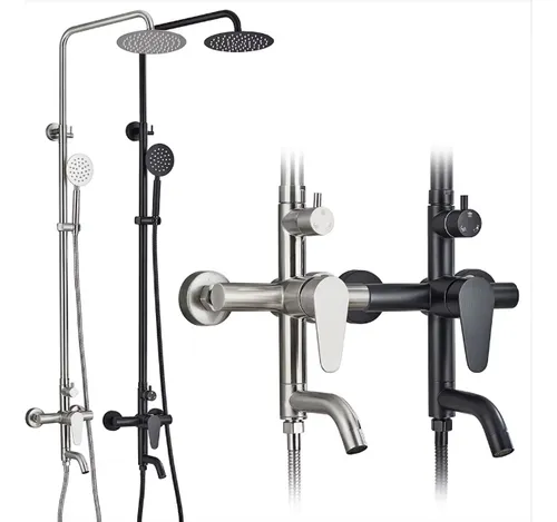 comprar Set De Ducha Tipo Columna Para Baño Acero Inoxidable