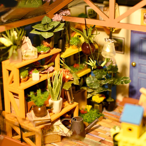 Diy Casa De Muñecas De Madera Para Montar El Kit De Decoraci
