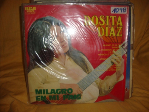 Vinilo Rosita Diaz Milagro En Mi Pais F3