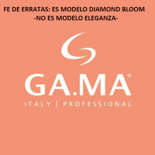 Imagen 2 de 10 de Secador Pelo Gama Eleganza Ion Bloom Color Difusor Cabello - Garantia Oficial - Potente