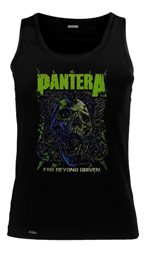 Camiseta Esqueleto Pantera Far Beyond Driven Banda Rock Sbo