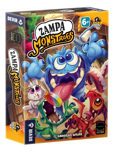 Zampa Monstruos Juego De Mesa En Español - Devir