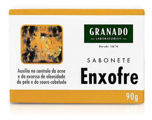 Kit C/12 Sabonetes Em Barra 90g Enxofre Para Acne Granado