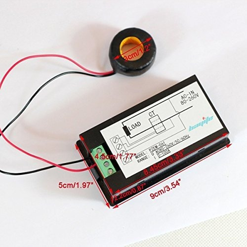 Imagen 9 de 9 de Bayite Ac 80-260v 100a Bayite-pzem-061 Pantalla Lcd Voltaje